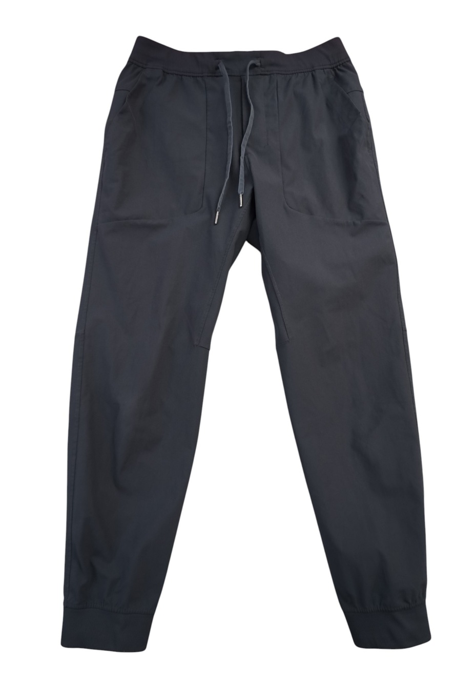 Lululemon ABC Joggers Men's Large Charcoal Grey Woven Tapered Drawstring Pants